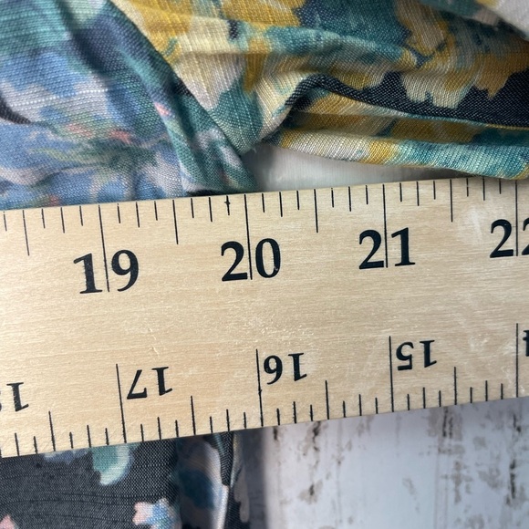 LC Lauren Conrad Floral Blouse - Black with Pastel Blooms - Picture 4 of 6